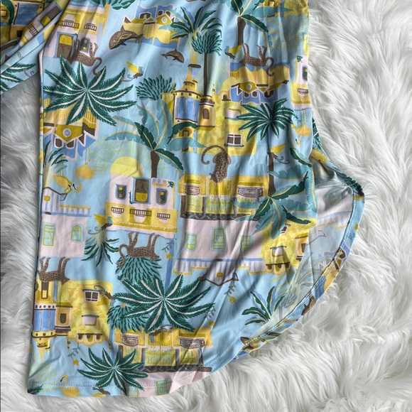 🆕 Cuddl Duds 2-Piece Sleeveless Pajama Top & Wide Leg Pajama Pants Set Size 1X - Picture 7 of 8